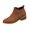 Brown, variant on Ankle Boots for Women Trendy Side Zipper Chunky Heel Booties Casual Comfortable Pointed Toe Fall Boots 43