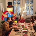 thumbnail image 2 of Costway 6 FT Thanksgiving Inflatable Turkey Harvest Day Decoration for Lawn w/Lights, 2 of 9