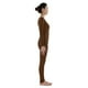 thumbnail image 5 of Mono de licra, traje de gimnasia, unitardo, ballet para mujer Café 3XL, 5 of 6