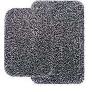 Mainstays 2 Piece Bath Rug Set Grey Flannel