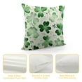 thumbnail image 4 of Nawypu Spring Summer Green Flower Clover Pillow Cases St Patricks Pillow Covers Lucky Charms Throw Pillow Covers St Patricks Home Decor for Couch Bed Sofa, 4 of 5