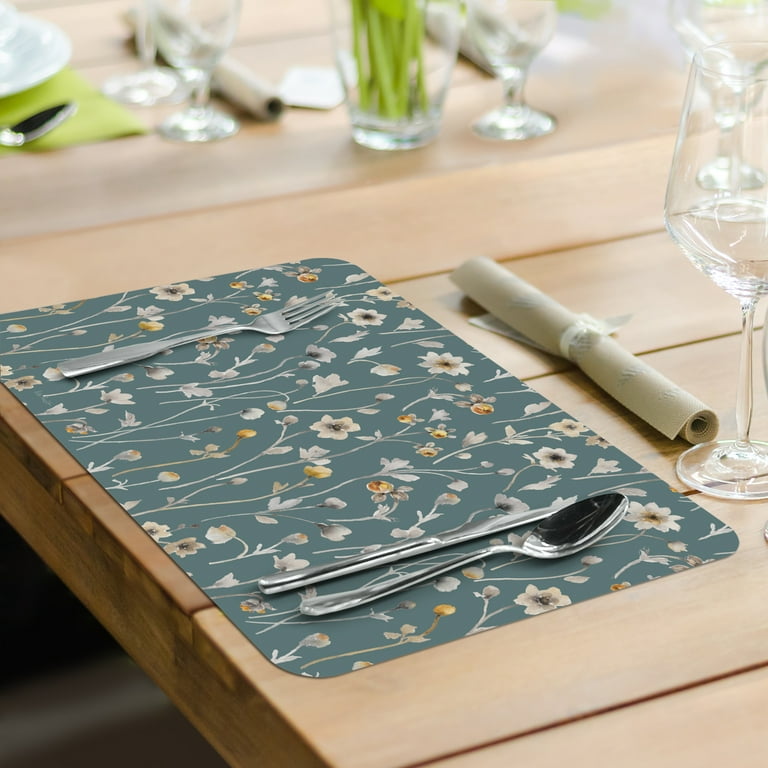 4pcs, Plastic Placemats, Wipe Clean Thick Clear Placemats, Waterproof  Flexible Clear Plastic Sheets, Heat Resistant Protective Table Mats,  Plastic Cov