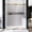 satinbrass, variant on UKS04-50-55 Inch x 80 Inch Sliding Frameless Shower Door, 3/8" Tempered Glass with Easy-Cleaning Coating, Stainless Steel Rollers & SGCC-Certified Stability