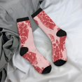 thumbnail image 5 of Cauagu Red Meat Print Crew Socks for Women and Men,Adult Athletic Running Socks 1-Pair Sports Socks Work Gear Socks with Moisture Wicking, 5 of 6