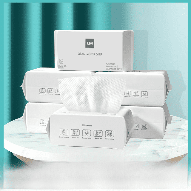 Toalla facial desechable, toalla facial suave de algodón puro, toalla facial engrosada y agrandada, toalla facial de limpieza extraíble, toalla facial de papel