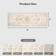 thumbnail image 5 of CHITOOMA 2'x6' Machine-washable Runner Rug for Kitchen, Stain Resistant Non-Shed Carpet, Boho Floral Runner Rug with Non-Slip Backing for Hallway, Entryway, Bedroom, Laundry, Bathroom, 5 of 7