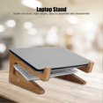 thumbnail image 5 of Computer Stand Riser Bamboo Laptop Notebook Support Bracket Shelf Office Accessory, 5 of 5