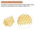 thumbnail image 4 of Unique Bargains 280Pcs Ribbon Crimp Clamp Ends, 8mm Bookmark Pinch Crimp Ends, Fasteners Clasp Crimp Ends, Gold, 4 of 6
