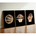 thumbnail image 4 of Hieng Creative Basketball Canvas Wall Hieng Neon Painting Wall Decor Pictures Teenage Boys Room Posters Prints for Gym Men Boys Teens Room Decorations, 4 of 6