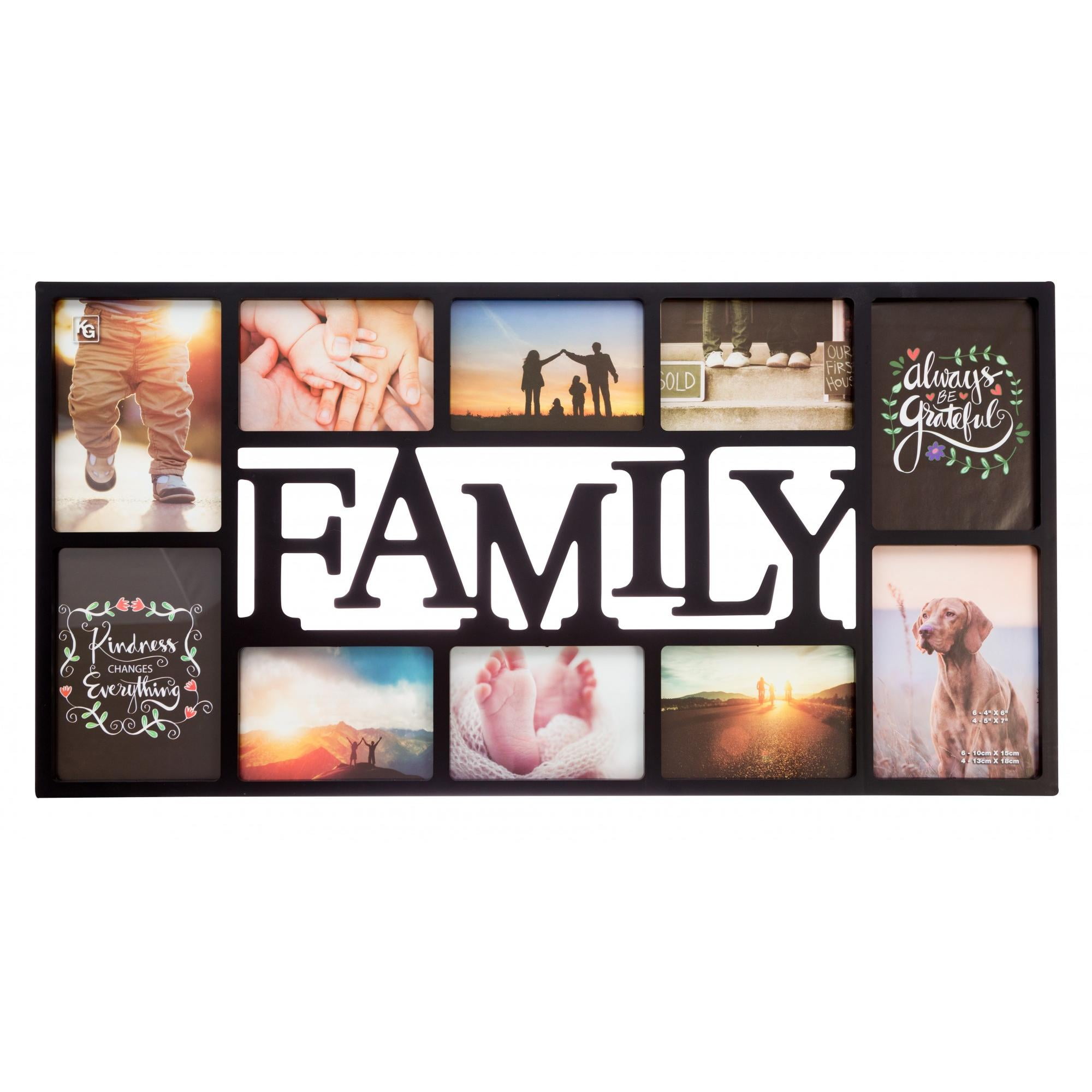 Creative Letter Art Driftwood Picture Frames w/multi 2-14 4x6 Openings Collage
