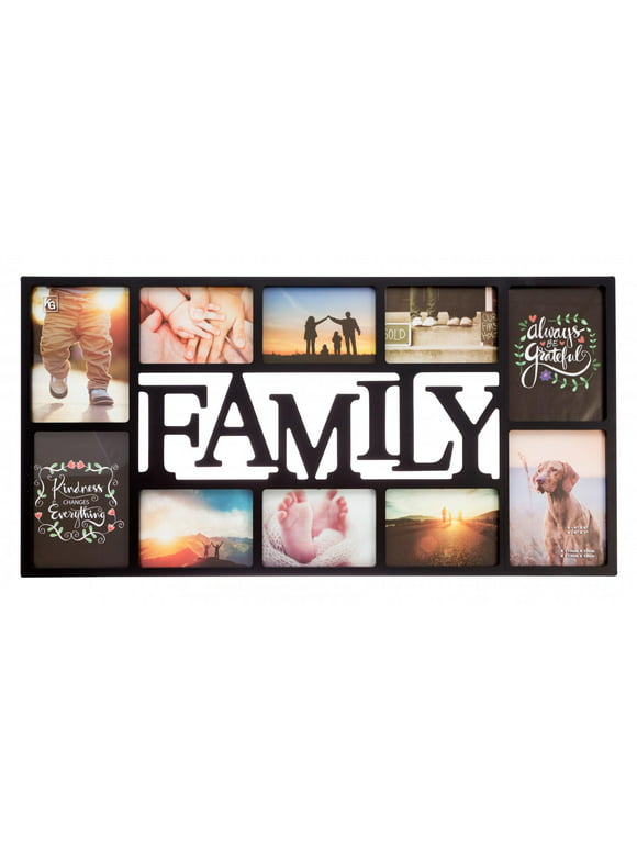 AZ Trading & Import 4x6 and 5x7 Family Collage Picture Frame