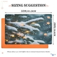 thumbnail image 3 of ALAZA Christmas Snow and Light Door Mat Outdoor Indoor Entrance Low Profile Floor Rugs 32"x20", 3 of 8