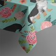 thumbnail image 5 of Dachshund and Flower Square Tablecloth,Waterproof Square Table Cover,Wipeable Spillproof Washable Table Cover for Home Kitchen Party Decor 42"X42"(107x107cm), 5 of 6