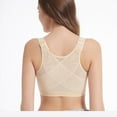 thumbnail image 7 of Hvot&aat 4PC Front Closure Compression Bras Wide Adjustable Straps Full Coverage Bralette Shockproof Fitness Sports Bra, 7 of 7