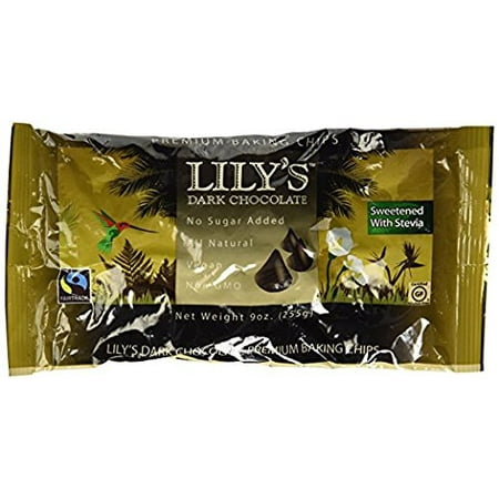 Lily's Dark Chocolate Chips- 2Pack ( 9 OZ Each) (Best Quality Chocolate Chips)