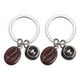 thumbnail image 1 of ColoMX Cadenas clave delicadas de 2pc Forma de corazón Forma de café Llaveros (color surtido), 1 of 7