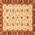 thumbnail image 1 of Ahgly Company Indoor Square Oriental Orange Traditional Area Rugs, 4' Square, 1 of 4