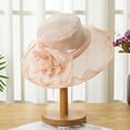 thumbnail image 6 of LEHOZIHEQ Derby Hats for Women, Wide Brim Organza Hat, 2025 Women's Elegant Sun Hat for Church, Tea Party, Weddings Hats, 6 of 6