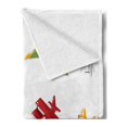 thumbnail image 2 of Cartoon Soft Flannel Fleece Throw Blanket, Aircrafts with Style Airliner Zeppelin Regular Plane and Hot Air Balloon, Cozy Plush for Indoor and Outdoor Use, 50" x 60", Multicolor, by Ambesonne, 2 of 5