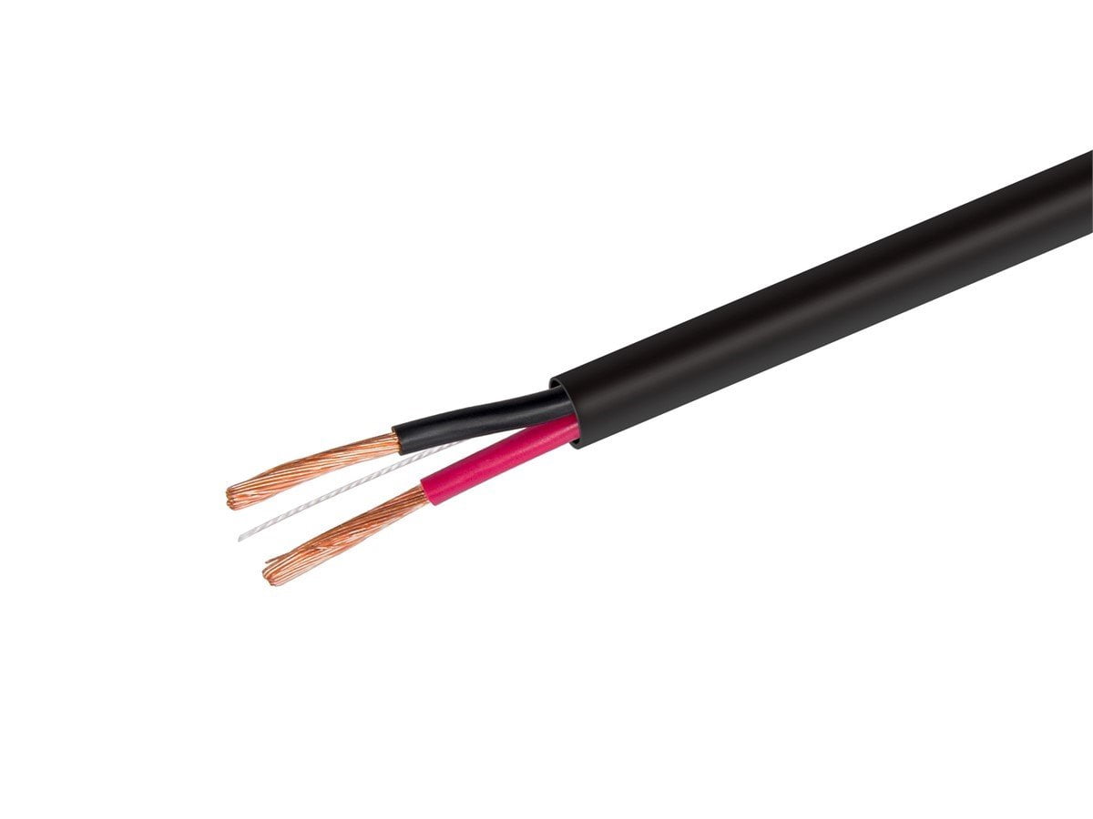 Monoprice Speaker Wire, CMP Rated, 2-Conductor, 18AWG, 100ft, Black
