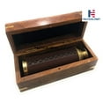 thumbnail image 4 of 14" brass telescope maritime nautical gift vintage style desktop decor monocular, 4 of 5
