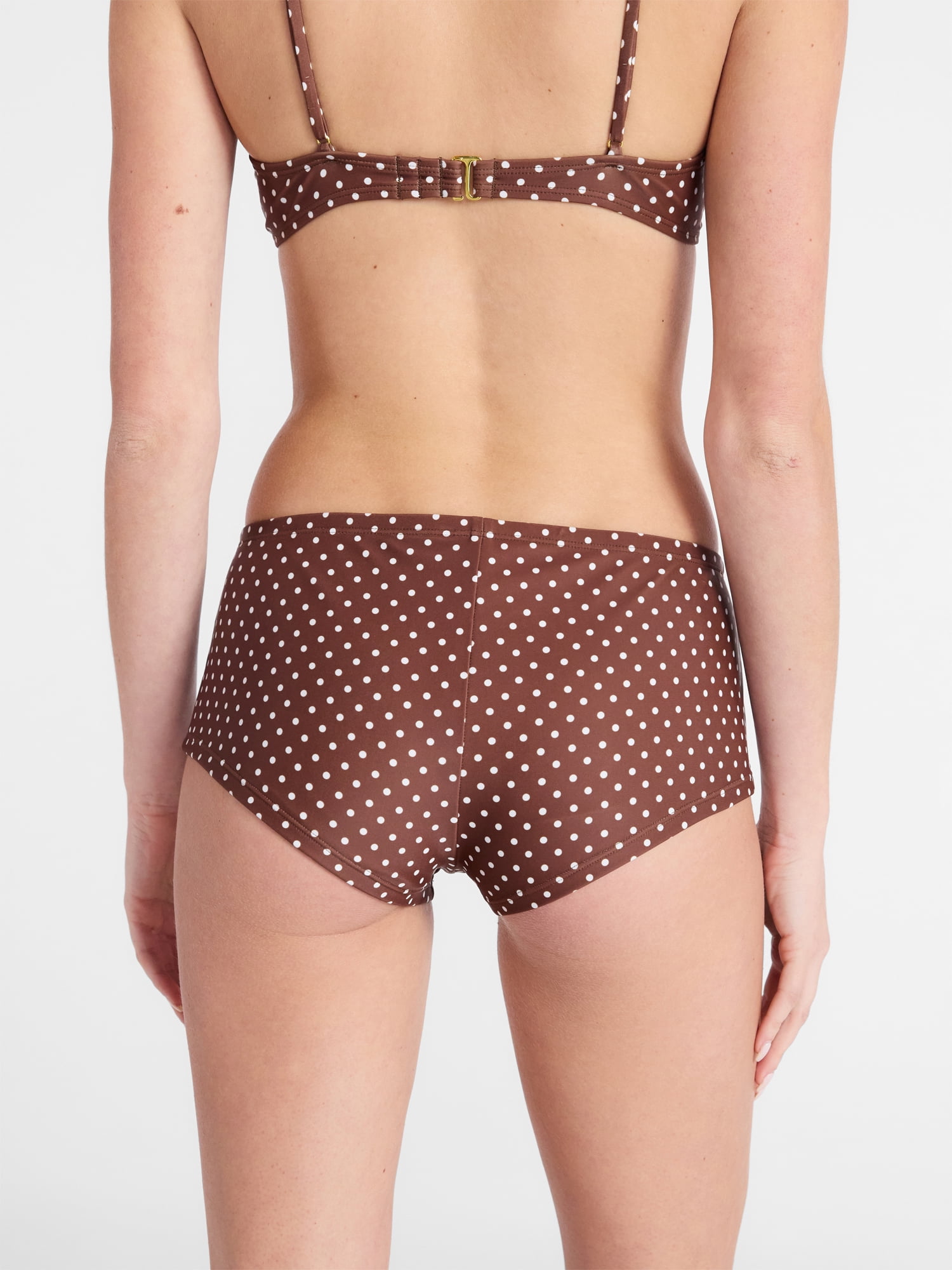 No Boundaries Polka Dot Swim Shorts, Women's XXS-XXL