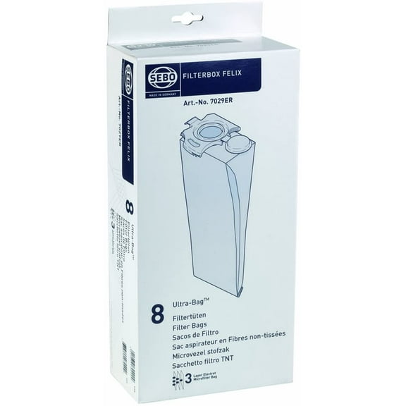 Sebo Filterbox Felix ULTRA 7029ER 8-Pack NEW Cloth Bag