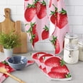 thumbnail image 2 of Strawberry Fruit Red Fresh Microfiber Kitchen Towel for Hand Dry Bathroom Cleaning Cloth Set Printed Beach Towels, 2 of 7