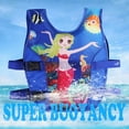 thumbnail image 2 of LIIPEE Girls Swimwear Summer Cute Cartoon Printed Coast Guard Approved Life Vest For Pool Beach Outdoor Activities Girls Comfort Buoyancy Life Vest Swim Wear,Blue,One Size, 2 of 3