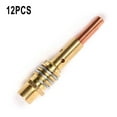 12 pcs MB15 MIG Welding Nozzle Shroud Contact Tips 0.8/1 mm M6 Tip