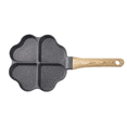 thumbnail image 1 of Poêle à Ufs en Forme de Cœur Mini Poêle à Raviolis Hamburger Steak 4 Compartiments Poêle à Déjeuner, Noir, 1 of 8