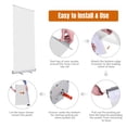 thumbnail image 3 of InstaHibit 33" x 79" Aluminum Retractable Banner Stand Trade Show Display Promo Sign Holder with Carry Bag 6 Packs, 3 of 9
