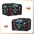thumbnail image 3 of Uemuo Butterfly Flower Skull A Print Toaster Cover 4 Slice, Small Kitchen Appliance Covers, Toaster Oven Cover with Loop, Bread Machine Cover Dust Cover Protection, 3 of 7