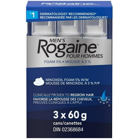 Rogaine Men's Hair Loss & Thinning Treatment for Hair Regrowth, 5% Minoxidil Foam | Walmart Canada Rogaine Men's Hair Loss & Thinning Treatment for Hair Regrowth, 5% Minoxidil Foam | Walmart Canada
