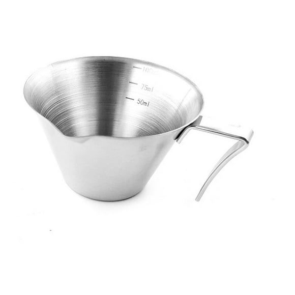 TopLLC Stainless Steel Cup With Graduated Coffee Extraction Cup With Spout Measuring Cup Extraction Cup With Spout Measuring Cup coffee cups