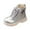 Silver, variant on CAICJ98 Girls Ankle Boots Side Zipper Riding Boots with Lace Up Combat Boots Girls (Little Kid/Big Kid),2.5