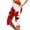 Red2, variant on Summer Casual Shorts for Women Canadian Maple Leaf Print Plus Size Elastic Waist Knee Length Comfortable Shorts Hawaiian Beach Vintage Split Five Point Pants Khaki XXL