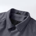 thumbnail image 5 of Maoxin Men's Coats Men's Fashion Casual Sports Slim Long Sleeve Hoodless Casual Coat/jacket Dark Gray XL, 5 of 8