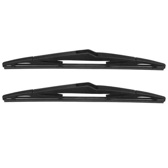 Unique Bargains 1 Pair 12" 12" Car Rear Windshield Wiper Blade Fit for Kia for Hyundai ix35 Black