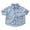 a-Light Blue26972, variant on Boys Kids Denim Button Down Shirt With Spread Collar Short Sleeve Dual Patch Pockets Curved Hem Casual Loose Fit Top For Daily Wear Classic Top