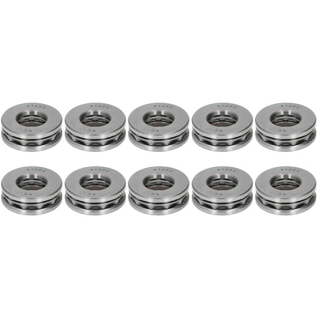 Roulements à Billes, Roulements à Billes à Butée Durable 10Pcs pour Équipement 51200,51201,51202,51203,51204
