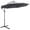 Grey, variant on Outsunny 10ft Patio Umbrella, Garden Hanging Parasol with Crank, Blue
