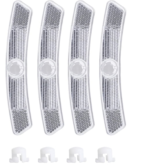 LADYGYM 4 Pcs Bike Spoke Reflectors, Mountain&Road Bike Reflectors for Night Riding, Safety Warning Wheel Accessories for Night Riding Decoration