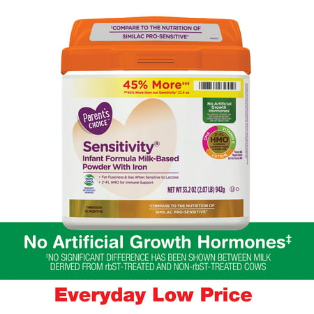 Parent's Choice HMO & Non-GMO Sensitivity® Infant Formula, 33.2 (Best Formula For Silent Reflux Baby)