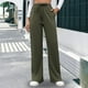 thumbnail image 1 of WILLBEST Pantalones Casuales para Mujer, Cintura Elástica, Pierna Recta, Cómodos, Holgados, Color Sólido, para Uso Diario y Ocio. Extra Grande, 1 of 3