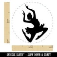 thumbnail image 2 of Graceful Ballerina Leaping Self-Inking Rubber Stamp Ink Stamper - Black Ink - Mini 1/2 Inch, 2 of 7
