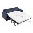 thumbnail image 2 of 79.13-Inch Modern Corduroy Fabric Sleeper Sofa for Living Room, 2 of 13