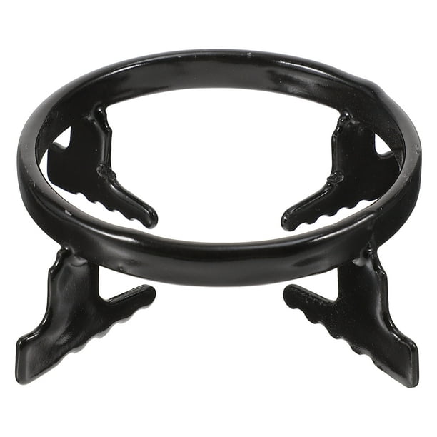 NUOLUX 1pc Moka Pot Stand Gas Stove Rack Stove Cooker Rack Coffee Pot Stand (Black)