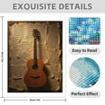 thumbnail image 3 of Diamond Art Kit for Adults, Guitar With Sheet Music Background Diamond Painting for Adults Beginners, 5D DIY Diamond Art Painting Kits, Colorful Diamond Painting Craft for Home Decor 12x16, 3 of 7