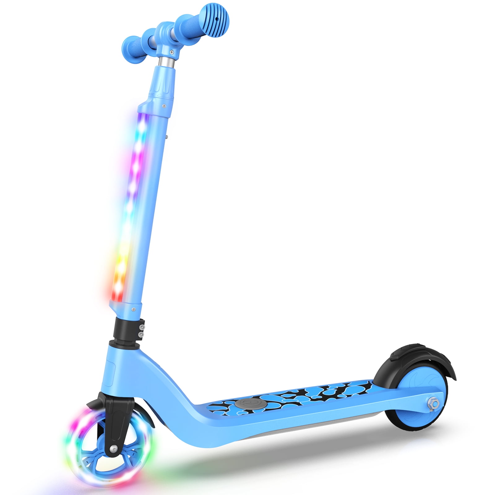Kritisk software blød LIEAGLE Electric Scooter for Kids Age 3-10, 5 Miles Ride Time, Three Levels  of Height from 28 '' to 36 '', Foldable, Pink - Walmart.com